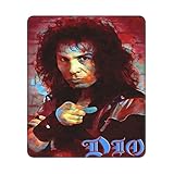 Ronnie Rapper James Theme Dio Mouse Pad Non-Slip Rubber Mouse Pad Desk Accessories Gaming Mouse Pad Mat for Office Laptop Computers 10x12 in