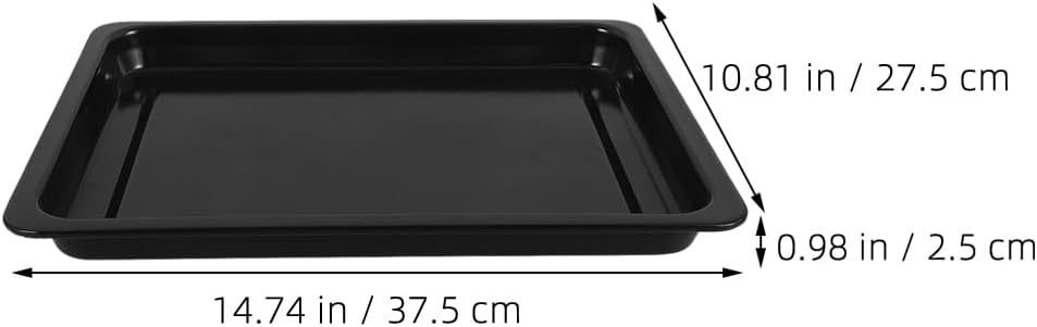 Enamel Baking Pan Rectangular Baking Sheet for Oven 14.76 X 10.82 X 0.98 in Tray for Roasting Cakes Cookies Parties Gatherings Kitchen Cooking