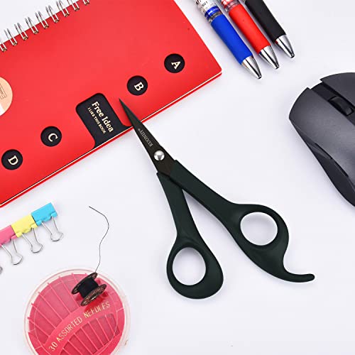 Kuoniiy Scissors Set Of 4,Pointed Sharp Titanium Scissors,Comfort-Grip Craft Scissors For Household Work School Office Supplies And Sewing #TOP6