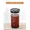 COMMERCIAL CHEF Quick Cold Brew Coffee Maker, Battery Powered Coffee Maker with Fast Extraction, USB Rechargeable Portable Cold Coffee Machine Maker with 14 Oz. Jar with Lid