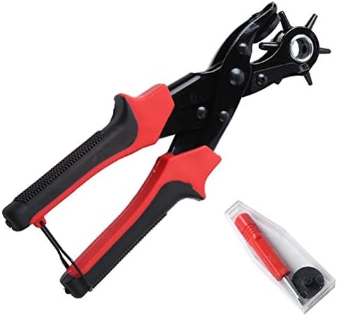 Professional Leather Hole Punch Tool,Heavy Duty Hole Punch Pliers for Belt,Watch Strap,Saddle,Shoe, Fabric, Paper