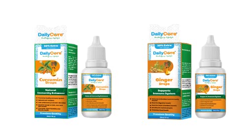DailyCure Ginger(Adarak) Drops and Curcumin Drops for Tea, Beverages & Food Highly Concentration 2 drops of health Natural Herbs Extract. (B09833JR2W) Amazon Price History, Amazon Price Tracker