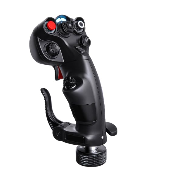 VIRPIL Controls CDT-AERO-R Grip Premium Joystick Griff für PC Flugsimulation HOTAS Flightstick Aufsatz Rechtshänder mit Twist-Achse kompatibel mit WarBRD-D und MongoosT-50CM3 Bases