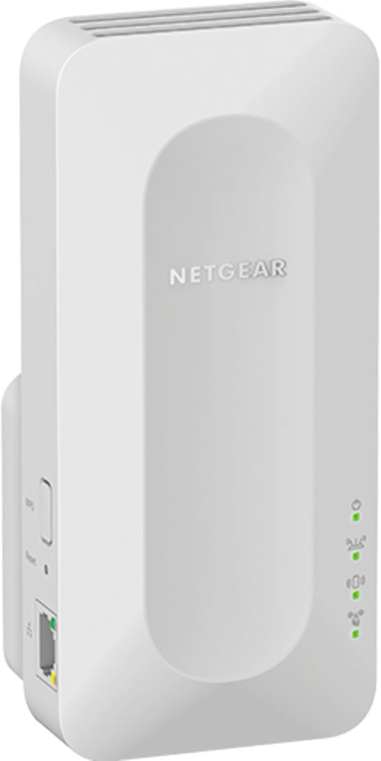 NETGEAR Nighthawk EAX12 WiFi 6 WLAN Mesh Repeater AX1600 WLAN Verstärker, bis zu 80 m² & 15 Geräte, Dual-Band WiFi Geschwindigkeit bis 1600 MBit/s, Smart Roaming