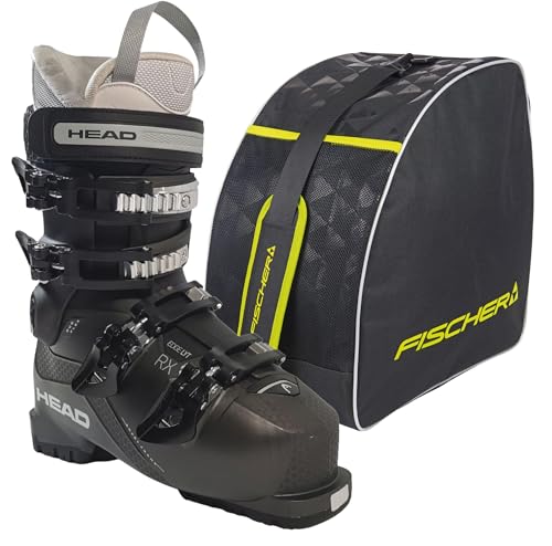 HEAD Botas de esquí para mujer, botas de esquí alpino, botas de esquí alpino, Edge LYT RX W HV – MP24.0/24.5 – Flex 65 – para principiantes y avanzados – Incluye bolsa para botas de esquí Fischer