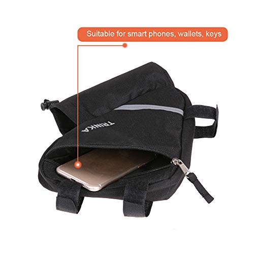 Andoer Bolsa para bicicleta Bolsa com estrutura frontal para bicicleta Bolsa para tubo de ciclismo B