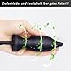 Silikon Aufblasbarer Analplug Mit Pumpe Verstellbar Buttplug für Anal Expansion Stimulation Anal Expert Sexspielzeug für Männer Frauen Paare Silikon Aufblasbarer Analplug Mit Pumpe BDSM Analstöpsel