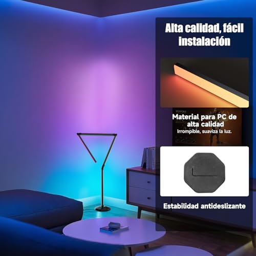 Lampara Dormitorio Smart RGB con Sincronizacion Musical 6