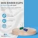 1InTheOffice Multicolored Binder Clips, Mini, 60ct