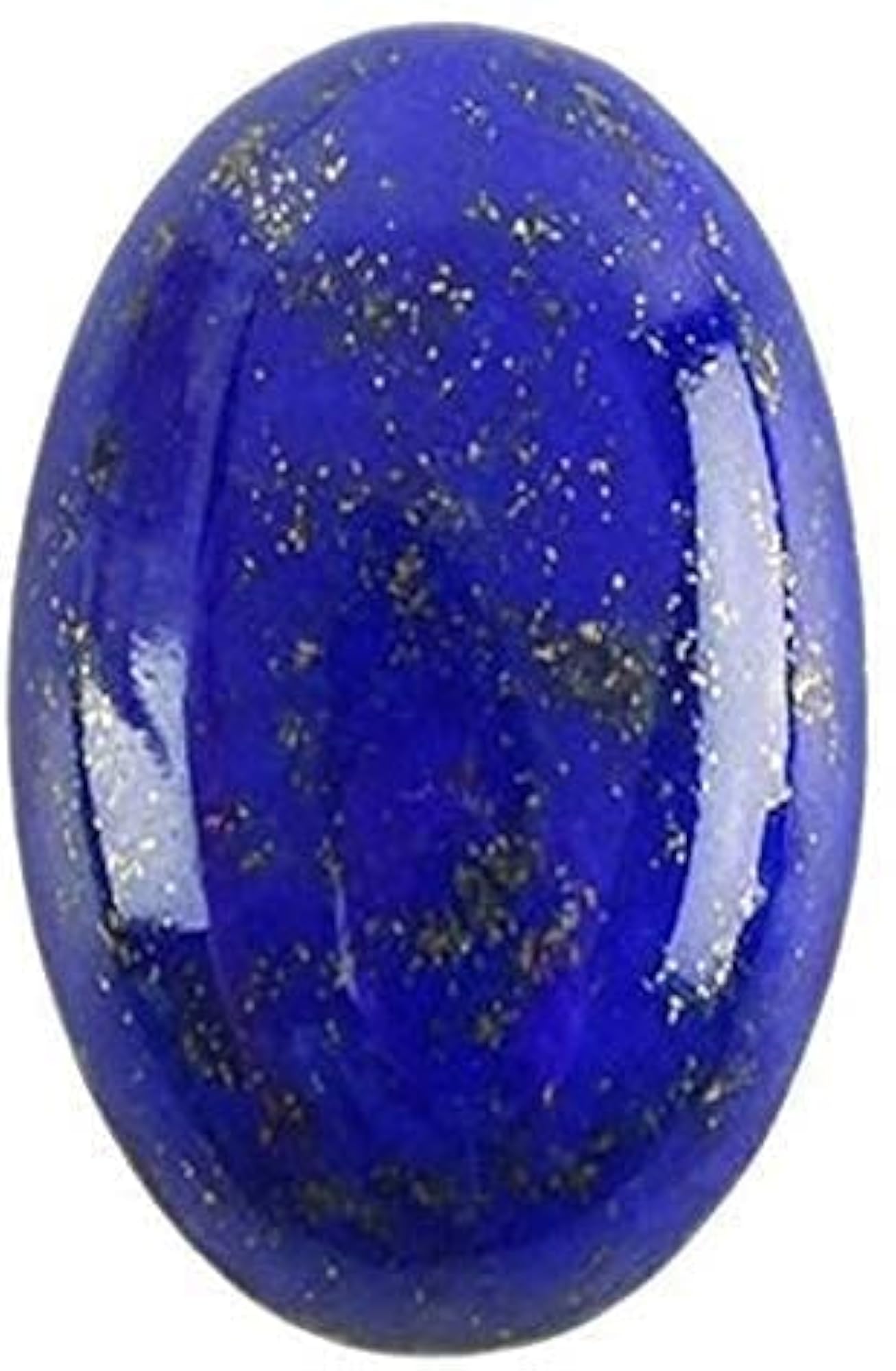 Blue Lajward Stone Lapis Lazuli Pendant, Silver Plated