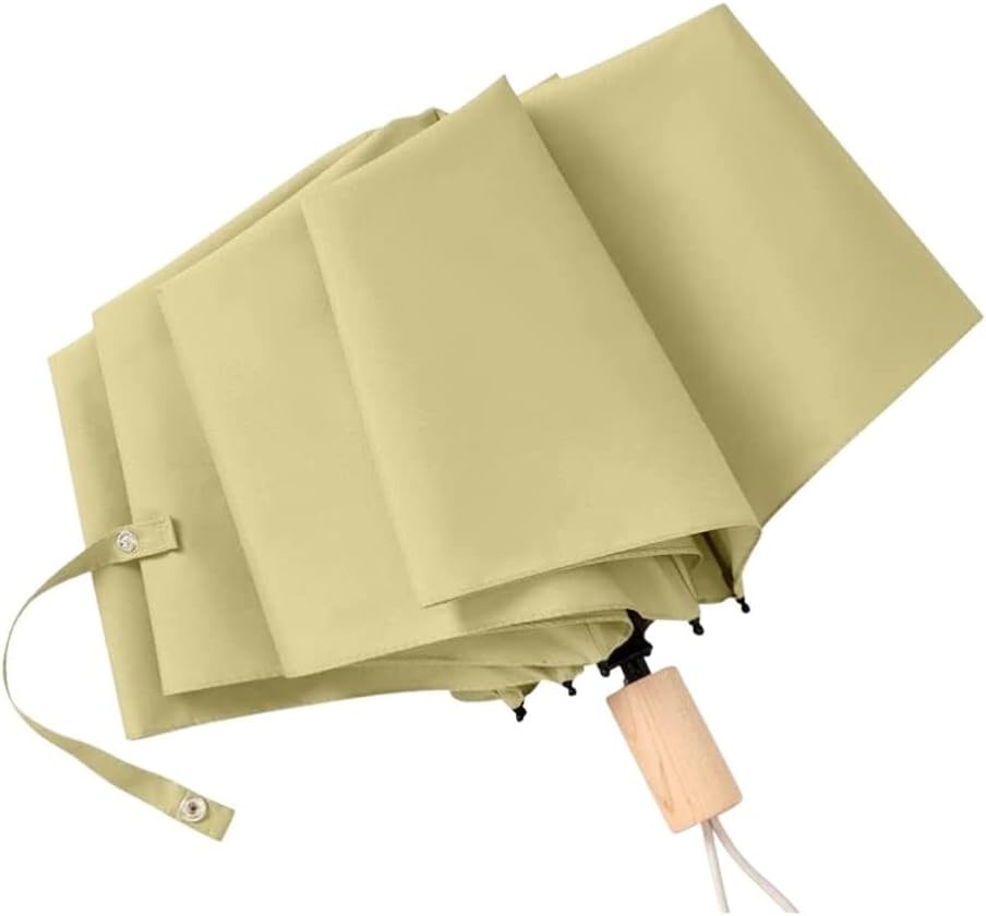 Portable Umbrella for Travel Solid Color Umbrella Simplicity Windproof Travel Umbrella Compact Folding Umbrella for Rain Durable Sun and Rain Umbrella Umbrella Outdoor(Green)