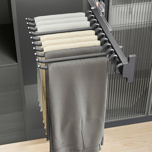 Porte-pantalons extensible pour éviter les plis dans le placard