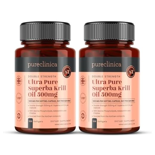 Aceite de Kril Aker Ultra Puro 500mg x 240 cápsulas (2 frascos) - de las limpias aguas del Antártico que dan un rico suministro de Astaxantina, Omega 3, y Vitamina D. SKU: KRI500