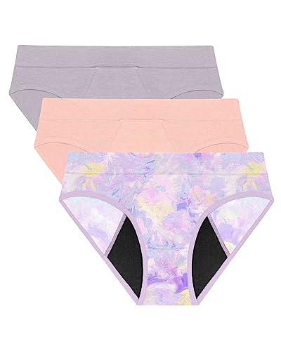 Neione Period Underwear for Women Mid Rise Menstrual Panties Modal Hipster Briefs Soft Stretch
