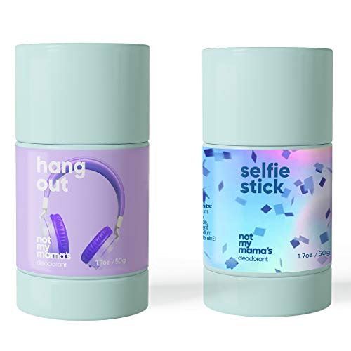 Not My Mama's Aluminum-free Deodorant for Kids and Teens - All Natural Deodorant for Girls, Safe and Effective for Kids, Teens & Adults (Bundle: Lavender & Minty Fresh)