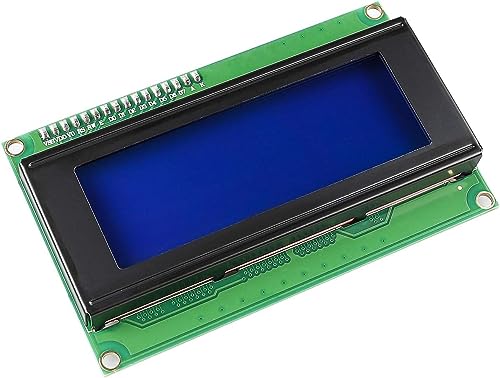 Image of SunFounder 2 Pack 2004 20x4 LCD Module IIC I2C Interface Adapter Blue Backlight Compatible with MEGA2560 Arduino R3 Raspberry (I2C Included)