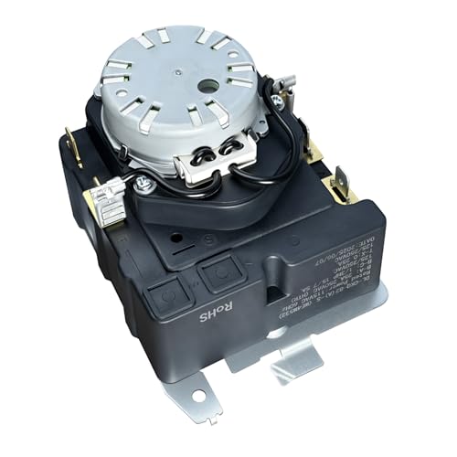 WE4M532 Dryer Timer Compatible with GE Hotpoint, Replacement Part 234D1296P004 TMD1FM07 WE04M0532 WE4M362 WE4M532-24PK 3029573 AP5788219 PS8746223 EAP8746223