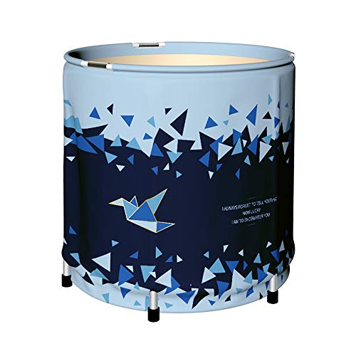 Portable Foldable Bathtub,Folding Spa BathTub for Adults,31 inches Freestanding Soaking Tub,Efficient maintenance of temperature,Ideal for Hot bath ice bath,Blue