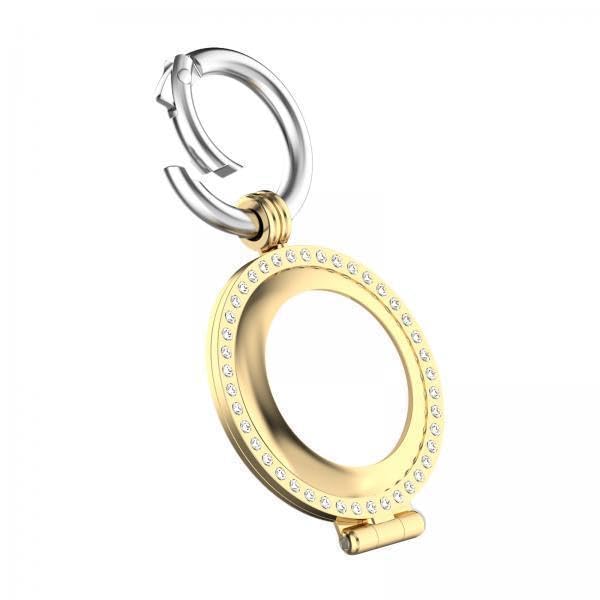 6xAnti-Lost Location Tracker Protective Case for AIRTAG Gold Diamond-image-1