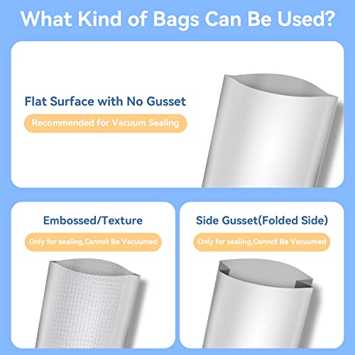 Vacuum Sealer Machine Commercial For Food Savers, Bc-Ms180, Nozzle Type, Smooth Flat Bag Adaptation, Air Inflation & Deflation, Dry & Moist & Crisp, High Power Sealing #TOP4