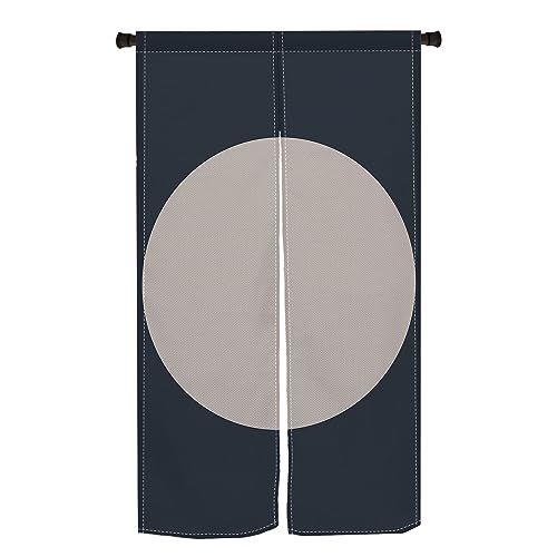 Qinunipoto のれん 和風 シンプル 暖簾 幅72×丈120cm インテリア 目隠し おしゃれ すだれ 遮光 部屋 間仕切り ロング カーテン 麻調ポリエステル製 オーダー可 冷/暖気遮断 簡単取付 リビング 玄関/キッチン/お風呂/喫茶店/出入り