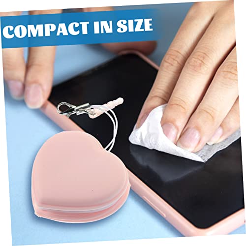 NUOBESTY 4piezas Macarrón Forma De Corazón para Limpiar Pantalla Toallitas Limpiadoras De Lentes Paños De Limpieza para Dispositivos Electrónicos Herramienta para Limpiar Anteojos - imagen 5