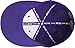 KNW-2364 PUR (8) The Real Original Fitted Flat-Bill Hats True-Fit, 9 Sizes & 20 Colors Purple