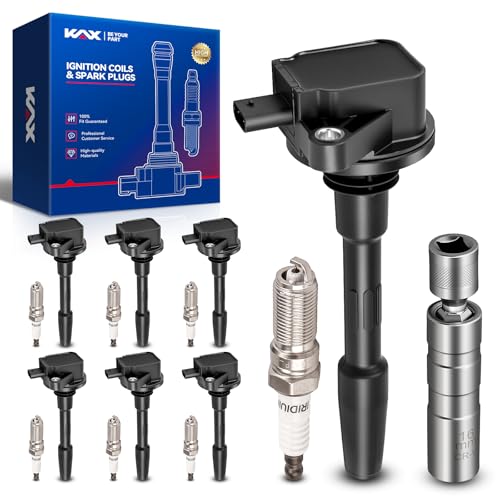 Image of KAX Ignition Coils & Spark Plugs Set Fit for Ford F-150 2018-2020 5.0L, Mustang 2020-2021,2023 5.0L