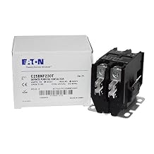 Eaton/Cutler Hammer C25BNF230T Non-Reversing Definite Purpose Contactor 2-Pole 24 Volt AC at 50/60 Hz Coil 30 Amp Inductive Full Load