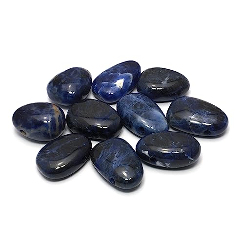 CrystalAge Sodalite Drilled Tumble Stone