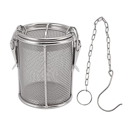 Stainless Steel Tea Ball Infuser & Spice Strainer Extended Chain Hook Kitchen Tool Heat resistant