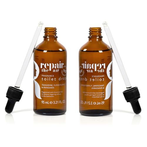 Repair the Air Fragranced Toilet Drops Tangerine Ylang Mandarin 95ml Duo