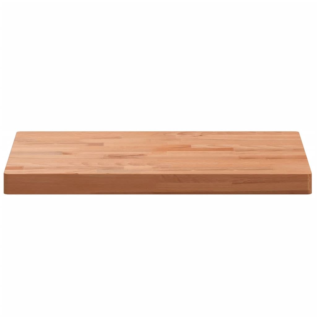 Piano di lavoro in legno massello di faggio, 60 x 40 x 4 cm, laccato, piano di lavoro da cucina per bagno, montaggio come piastra di copertura per armadio, motivo naturale