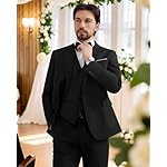 MAGE MALE Men's 3 Pieces Suit Elegant Solid One Button Slim Fit Single Breasted Party Blazer Vest Pants Set - Image 5