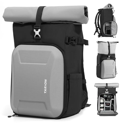 Mochila para cámara TARION Rolltop con compartimento rígido miniatura 1