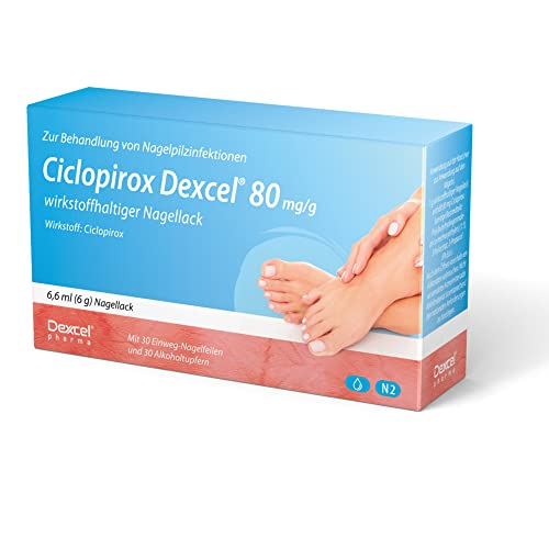 Ciclopirox Dexcel 80 mg/g aktivni lak za nokte, 6,6 ml aktivni lak za nokte