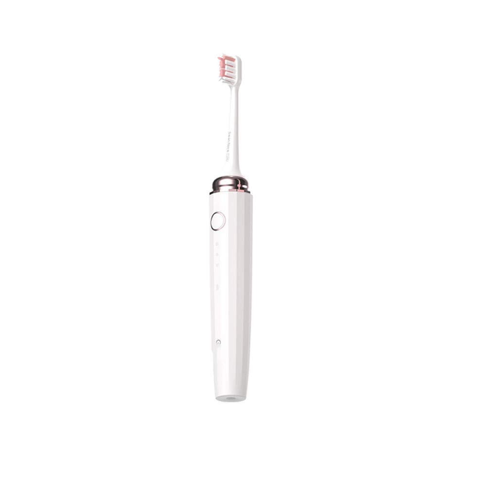 Electric Toothbrush with Timer,Electric Toothbrush,Automatic Ultrasonic Toothbrush-Cherry Pink,Travel case Electric Toothbrush,Electric Toothbrush with Timer btzhy (Color : Bianco Avorio)