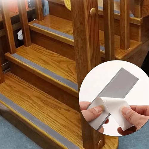 Striscia antiscivolo autoadesiva per scale larga 4 cm per una maggiore sicurezza, protezione durevole delle scale, facile installazione, ideale per uso domestico e ufficio