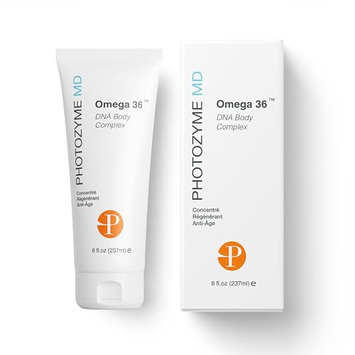 Photozyme DNA Repair Anti Aging Body Lotion Complex with DNA Enzymes + Omega 3 + 6 | Moisturizing Hydrating + Nourishing Skin Cream to Repair Sun Damage | Fragrance Free Unscented | 8 Fl. Oz