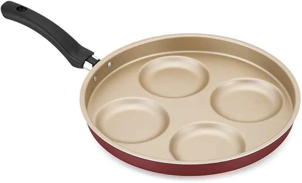 Frigideira Multiuso 4 Ovos/Hambúrguer Alumínio Antiaderente