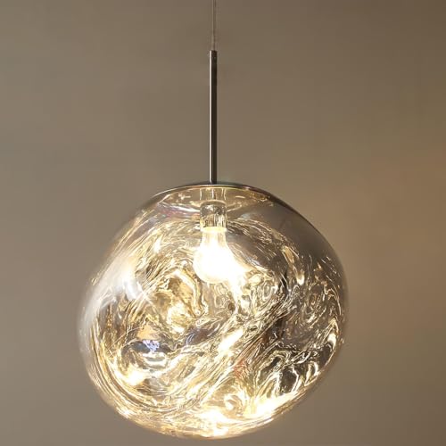 Chandelier moderne en acrylique vert de 28 cm avec suspension ajustable E27 - 7