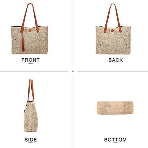 Bolso de mano tejido para mujer Goclothod miniatura 4