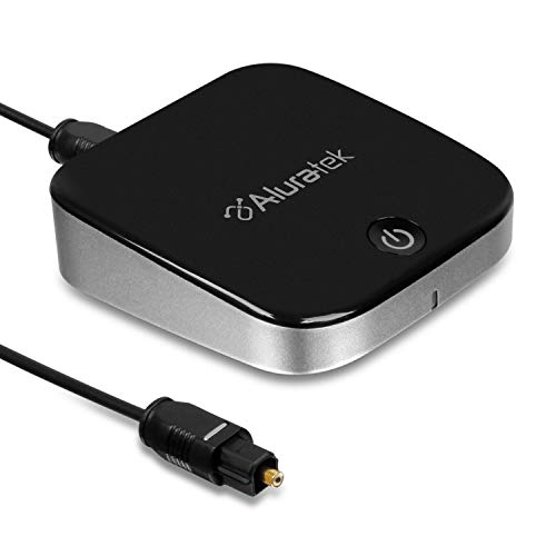 Aluratek Bluetooth Optical Audio Receiver and Transmitter, Dual Streaming Support, Transmits Up to 33 Feet Away, Up to 15 Hours on a Full Charge #1