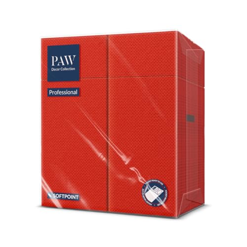 PAW - Besteckservietten aus Softpoint (32 x 38 cm 1/8 Bestecktasche) | 50 Stück | Perfekt für Pubs, Hotels oder Cafés | Serviettentaschen für...
