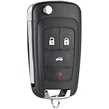 Key Fob Keyless Entry Remote Compatible with Chevy Cruze/Camaro/Impala/Equinox/GMC Terrain/Buick Lacrosse/Regal/Verano/Encore 2010-2019 Car Key Replacement for OHT01060512, 1-Pack (4 Buttons)