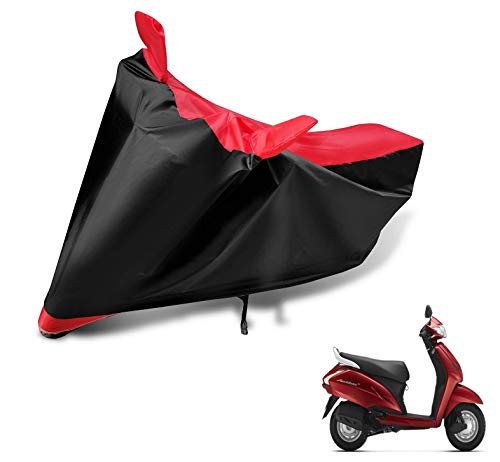 Image of Auto Hub Activa 125 Bike Cover Waterproof /Activa 125 Cover Waterproof /Activa 125 Bike Cover /Bike Cover Activa 125 Waterproof /Activa 125 Body Cover /Bike Body Cover Activa 125 (Black, Red)