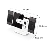 AHORRO DE ESPACIO: adecuado para sencillo montaje en pared o con pie de apoyo