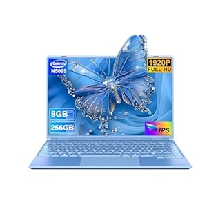 Portátil Celeron N5095 de 14 pulgadas hasta 2.9 Ghz, portátil Win 11 con 8+256 GB SSD de extensión 1 TB, soporte para portátil 5G WiFi, Bluetooth 4.2, ventilador de refrigeración, 1920 x 1200