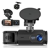 SIXTOP Dashcam mit Rückfahrkamera 1080P Full HD - Auto Kamera mit WiFi & App, Nachtsicht, Parkmodus und 150° Weitwinkel - Inkl. Bewegungserkennung & Loop-Aufnahme - Für alle Fahrzeuge