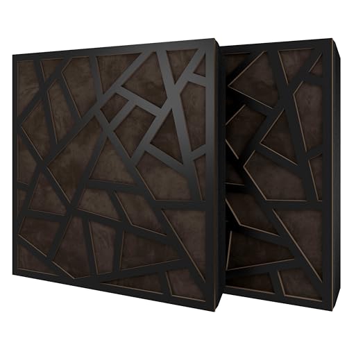 �g�U�z�������p�l�� 2�Z�b�g | �x���x�b�g���n�d�l�E���t���L�b�g�t | 50×50×5cm | ���ˁE�z�� | �z�[���V�A�^�[�E�X�^�W�I�p�����΍� | �F: [SKYROSS - �u���b�N | �u���E��]